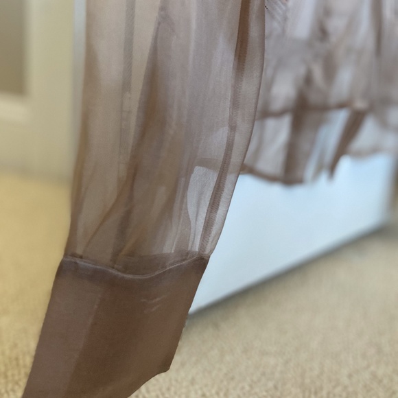 Ferre Milano Long Sleeve See Through Button Up 42 - Picture 4 of 7